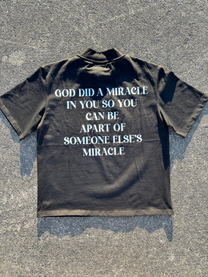 MIRACLE IN MOTION Signature Tee (Black/Oversized)