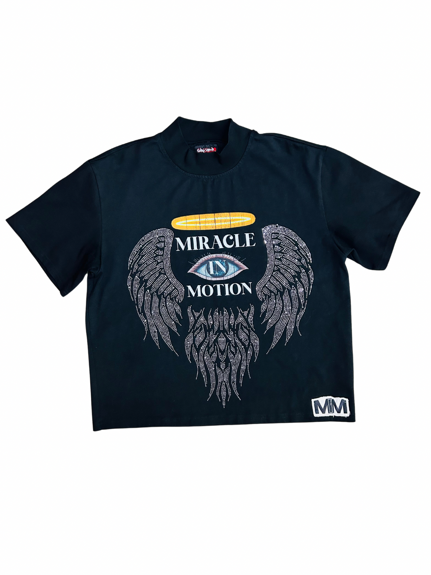 MIRACLE IN MOTION Signature Tee (Black/Oversized)